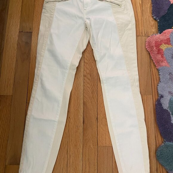 Pilcro and the Letterpress Colorblock Serif Jeans Leggings - Size 27 - Picture 1 of 4